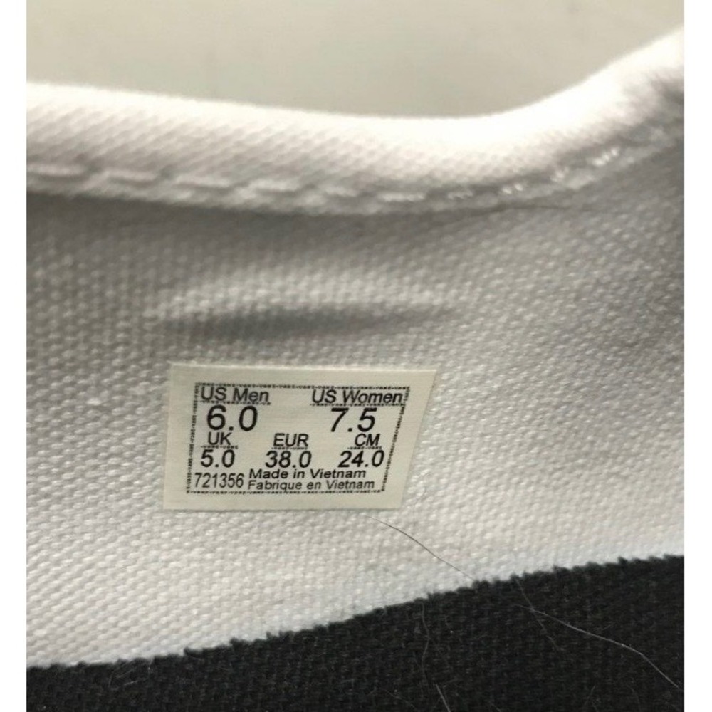Vans Mary Jane Platform Sneakers White Black Buckle Strap Womens 7.5 721356 - Picture 6 of 6